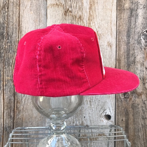 VTG 70s-80s KUHS Cross Country Team Corduroy Snapback Hat, OS - Picture 3 of 9
